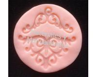 Arabescos Bordes B1 En relieve 3d molde en silicona para pa