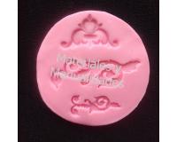 Molde silicona Arabesco florales n2 pasta moldeable