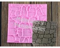 Molde en silicona tejidos lana para fondant muffin cupcake cuadr