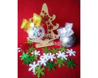Árbol navidad #3 madera mdf para adornos y decoración pasta foam