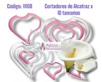 Cortador de petalos flores alcatraz cartucho para pasta flexible