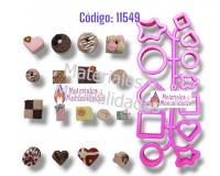 Cortador plástico bases figuras pastillaje Masa Flexible fondant