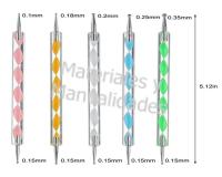 Repujador kemper metálico Punzones para repujar aluminio 4pcs