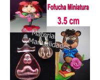 Molde para foamy de cara de muñeca fofucha miniatura + cuerpo se