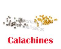 Escalachines o calachines Dorado para bisutería manilla pulseras