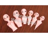 Set Cuerpo de muñeca con caras maquilladas para porcelana