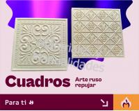 Plantilla por 2 piezas colonial arte ruso cenefas decoración tor