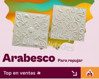 Arabesco cuadrados para repujar aluminio pergamino manualidad de