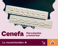 Plantilla rígida dos hojas y herradura Para Repujar aluminio y T