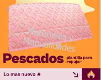 Plantilla de pescados para repujar aluminio marcador