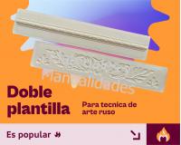 Plantilla Rígida Ramas hojas y cordón Para Repujar aluminio