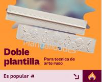 Plantilla Plástica Ángel para repujar arte ruso en aluminio x2pz