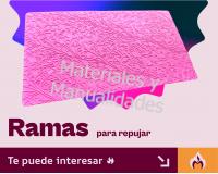 Plantilla plástica ramas secas para repujar estaño aluminio meta