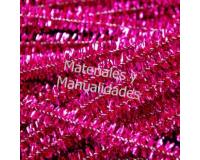 50 Chelines Metalizado Fucsia para muñecos Decoración Navidad