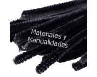 50 limpia pipas Chelines Gamuzados Negro para muñecos Decoración
