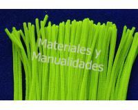 Chelines Gamuzados Verde Fluorescente Neón para muñecos Decoraci