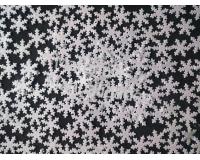 Adornos foami estrella copo de nieve 2.5cm por 50pz