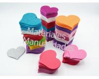 10 Figuras en fomy Corazón manualidades goma eva amor y amistad