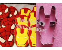 Cortador de galletas iron Man para decorar pasteles y tortas