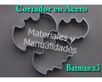 Molde en acero inoxidable Cortador batman para reposteria y arte