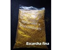 Escarcha Fina oro dorado 2 para artes y manualidades x125gramos