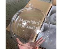 Esfera en acrilico burbujas de 20cm para fiestas regalos navidad
