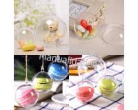 Burbujas Acrílicas Transparentes 5cm Bola para rellenar x 12pz