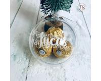 10 Esferas transparentes en acrílico burbujas de 8cm para decora