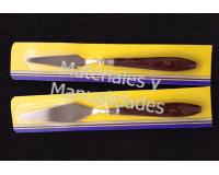 Set x2 Espatula artística metálica para óleos pintura y acrílico