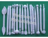 Estiletes Premium x16 para modelado repujador punzon pasti