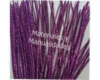 50 Chelines Metalizado morado Violeta para muñecos Decoración li