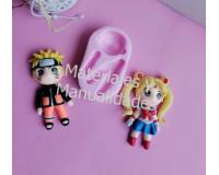 Molde en silicona figuras anime de 7cm para artesanías