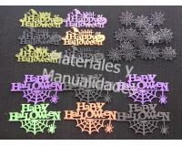 Figuras en foamy Halloween para decorar goma eva fomy escarchado