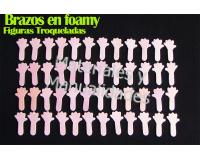 Figuras en fomy brazos 3 en goma eva para muñecos y fofuchas