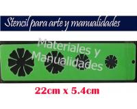 Stencil Flores plantilla para artes y manualida