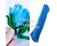 Limpia pipas azul Chelines Gamuzados Azul Medio  para muñecos