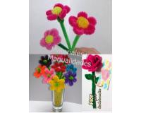 Chelines Gamuzados Fucsia Rosa para muñecos Decoraci