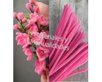 Chelines Gamuzados Rosado Medio para muñecos Decoración