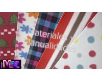 Foamy tipo tela fieltro 4 cartas para decoración y manualidades