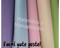 Lámina de foami estampado yute pastel goma eva de 60x40cm 1pz