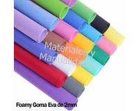 Goma eva foamy Unicolor Láminas 90x 70cm fomi pliego 1pz