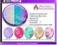 Foamy Goma Eva Cupcake muffin estampado plancha print