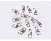 Ganchos Giratorios conector de 10mm Anillo Giratorio plateado
