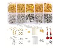 Kit completo de ganchos para aretes, cierres de mariposa alfiler