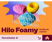 Hovillo de hilo de goma eva foami Espuma de colores para decorar