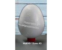 Huevo en Icopor #3 de 12cm Poliestireno huevos Para Manualidades