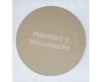 Individual circular en madera mdf para decorar arte country