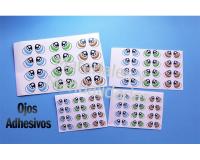 Ojos Adhesivos sticker para muñecos pegatinas 75  pares
