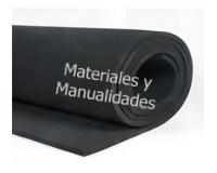 Lámina de Foamy Goma Eva 6mm negro de 75cmx50cm