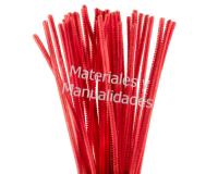 50 Limpia pipas rojo Chelines Gamuzados para muñecos Decoración